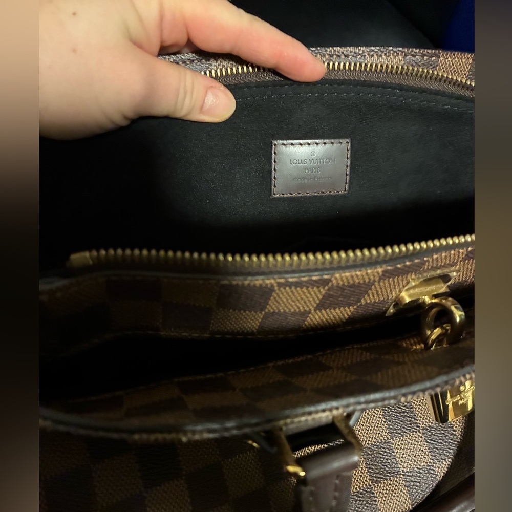 Louis Vuitton Damier Ebene Normandy hand bag with strap and dust bag - Picture 11 of 16